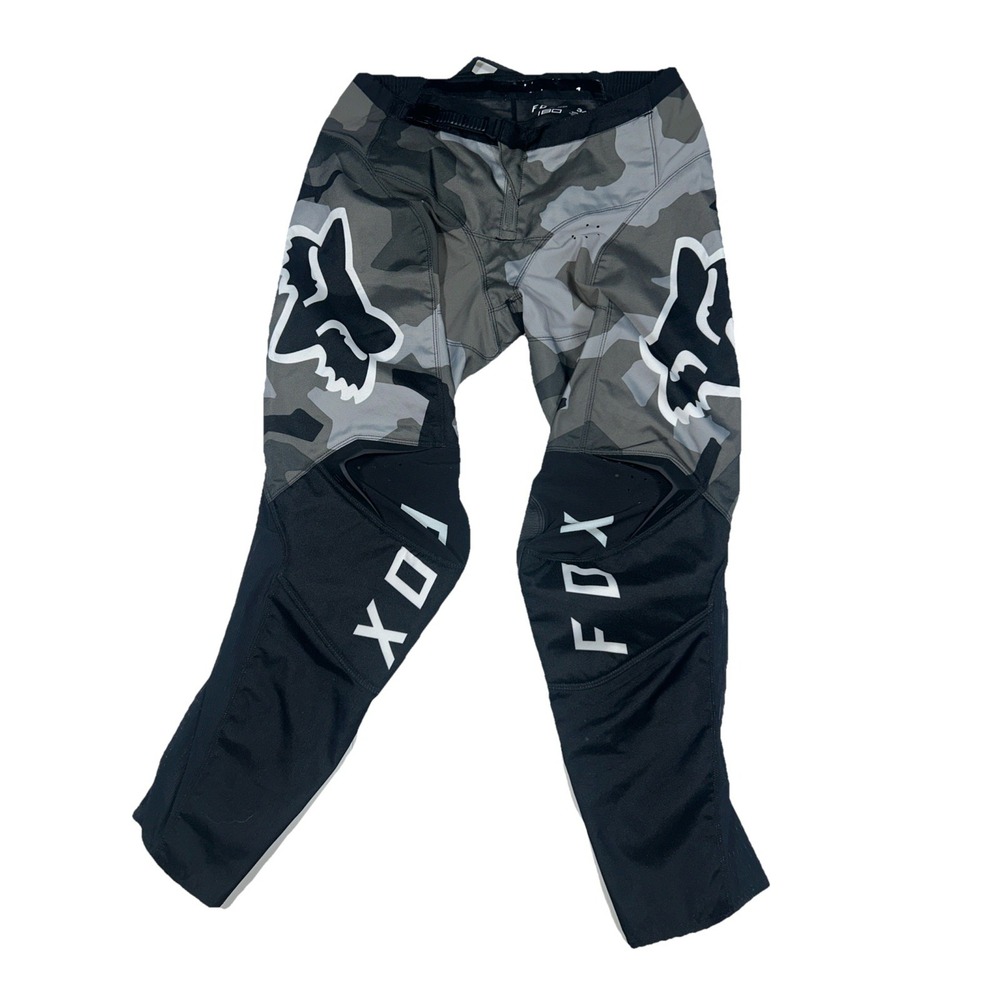 FOX 180 BNKR RACE PANTS BLACK‎ CAMO Adult Size 34